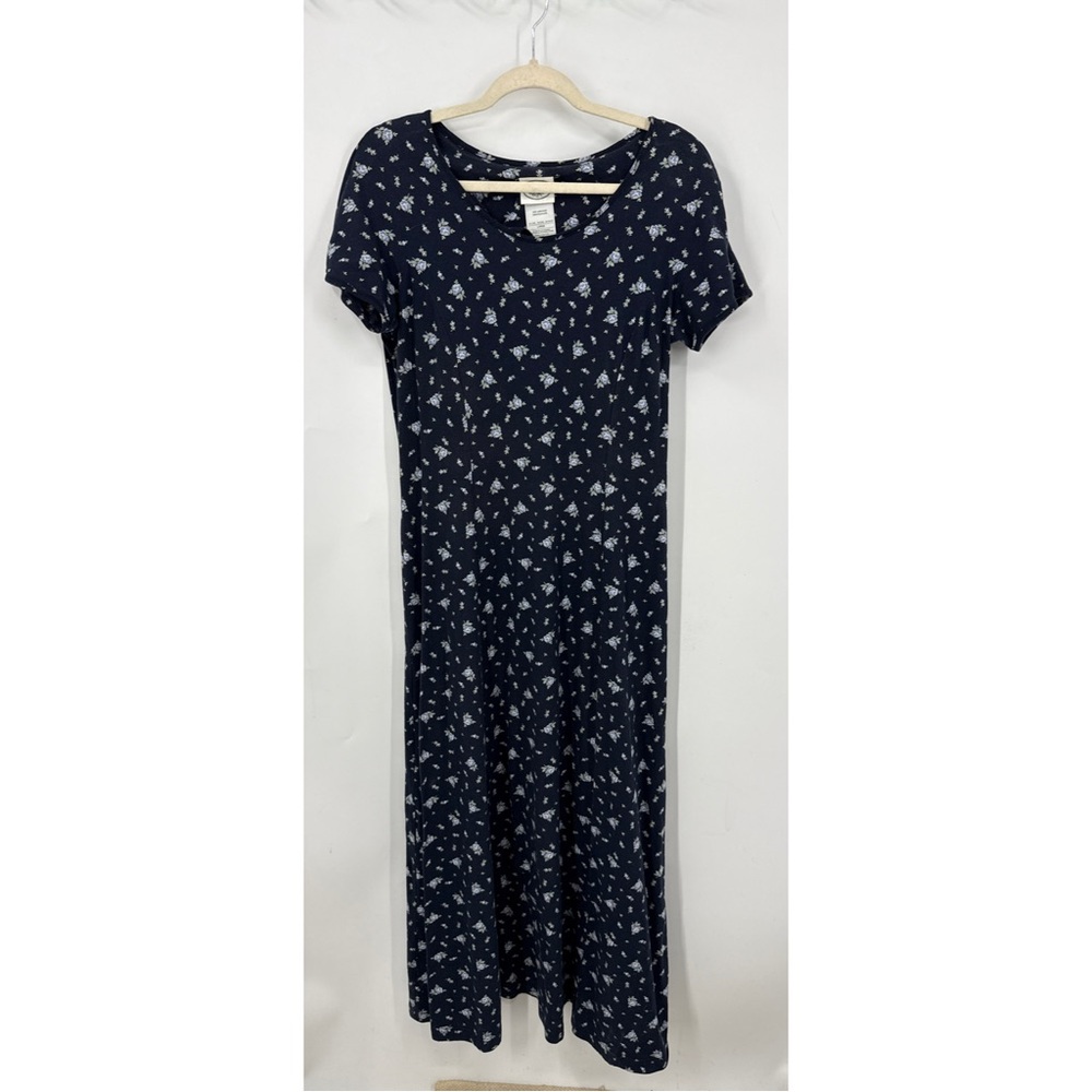 Laura Ashley vintage/90s cotton floral print maxi cottage granny core dress L